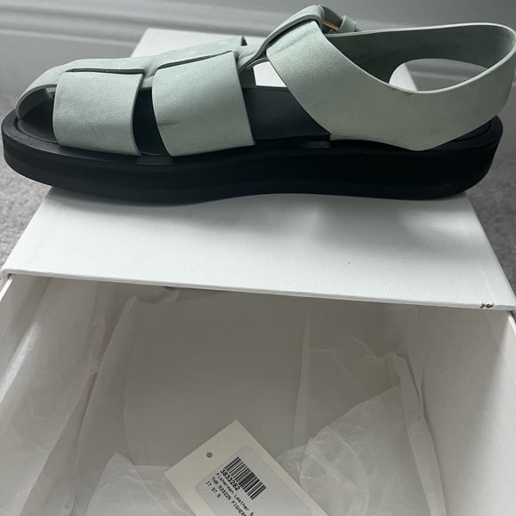 The Row fisherman flat sandal - acqua nubuck - size 37.5 - Picture 3 of 7